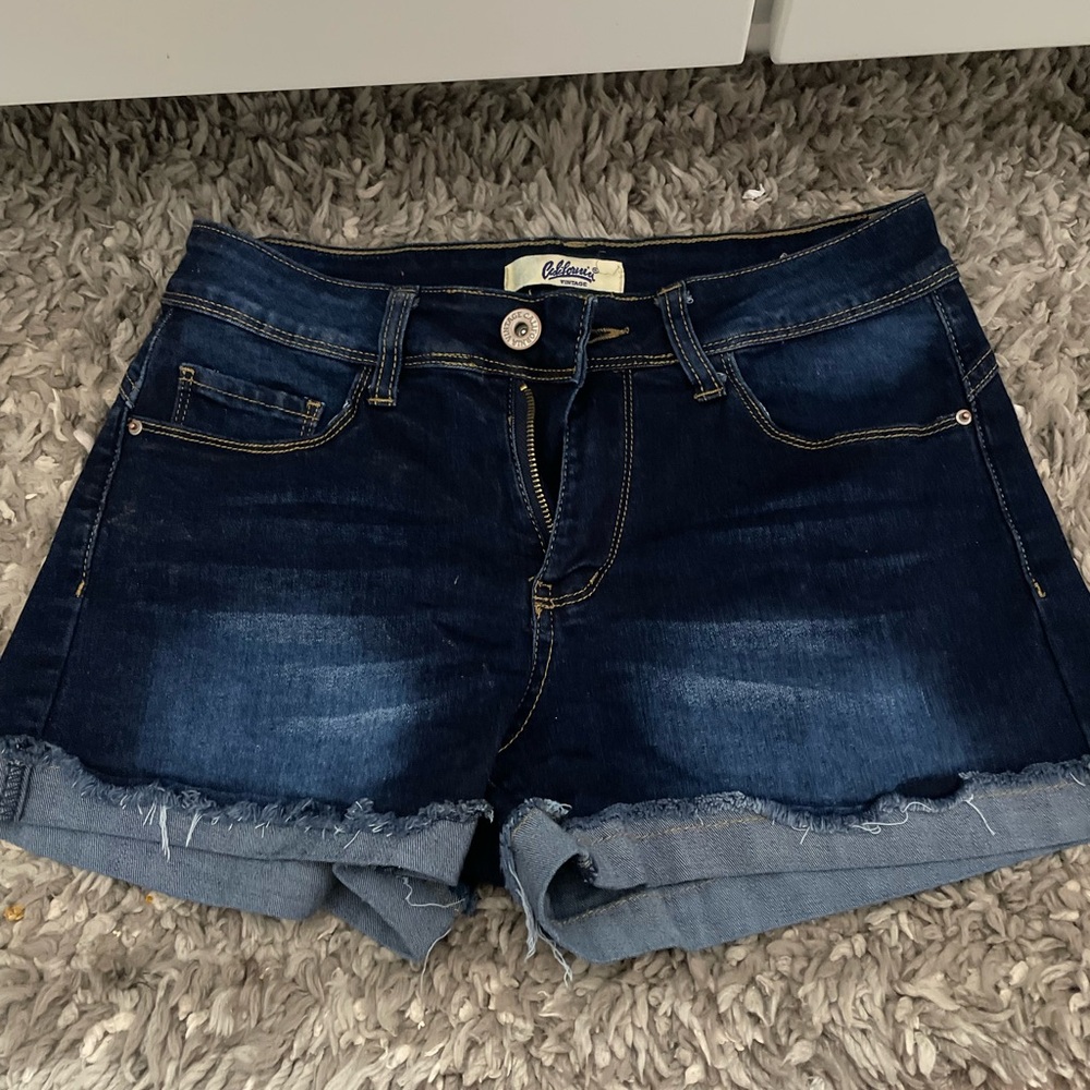 Dark Blue Jean Shorts